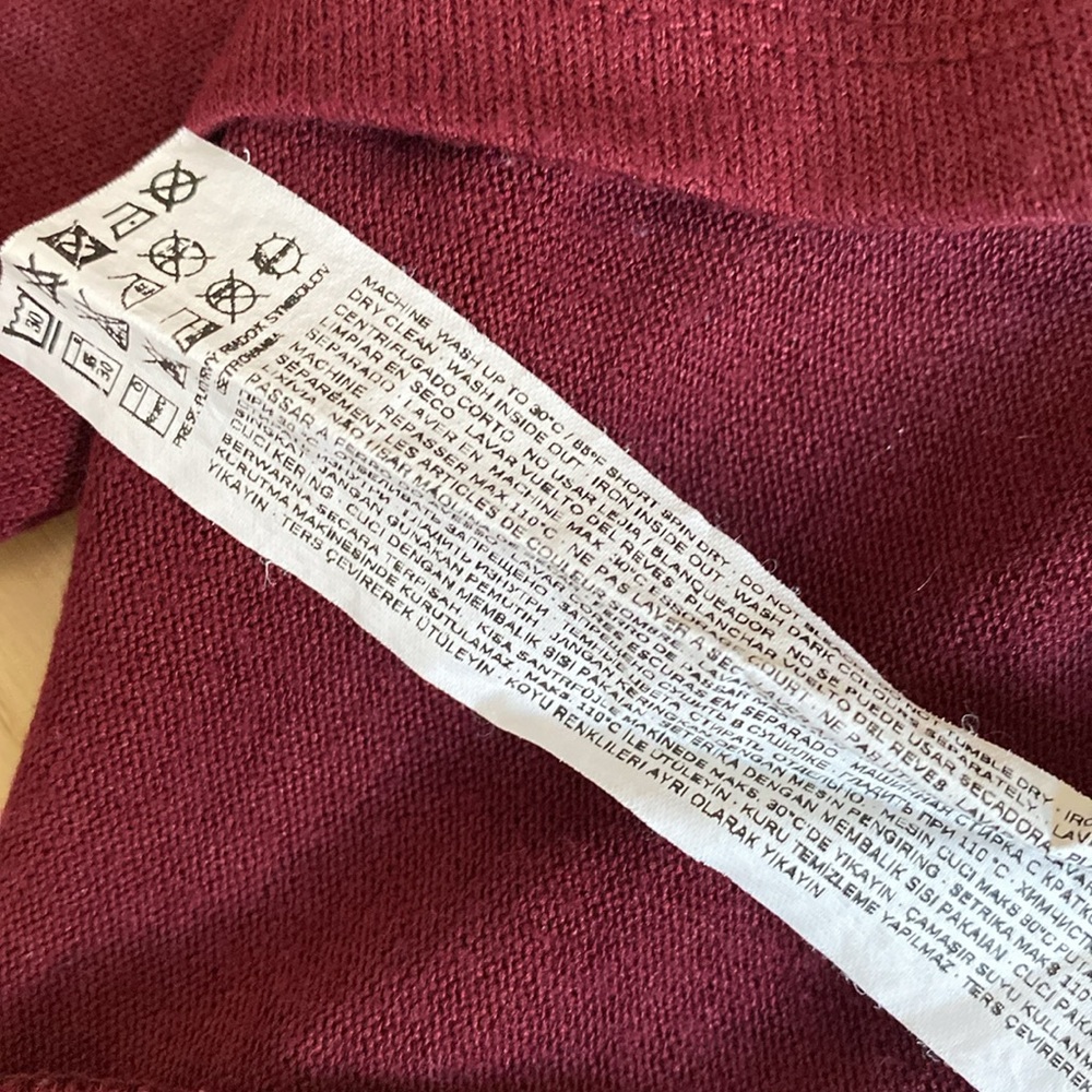 Mango | Maroon Bell Sleeve Sweater - Picture 4 of 4